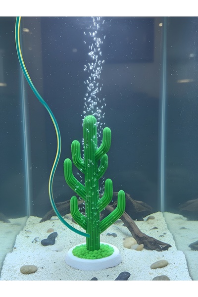 MDİZMİR Akvaryum Hava Taşı 15 CM Kaktüs Hava Taşı ( Uzun Hava Taşı ) Karışık ...