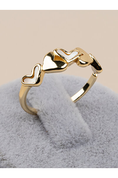Portakal Esintisi Valenora 5 Heart Stone Adjustable Ring