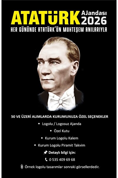 YUSUF DEMİR YAYINLARI Atatürk Ajandası 2026