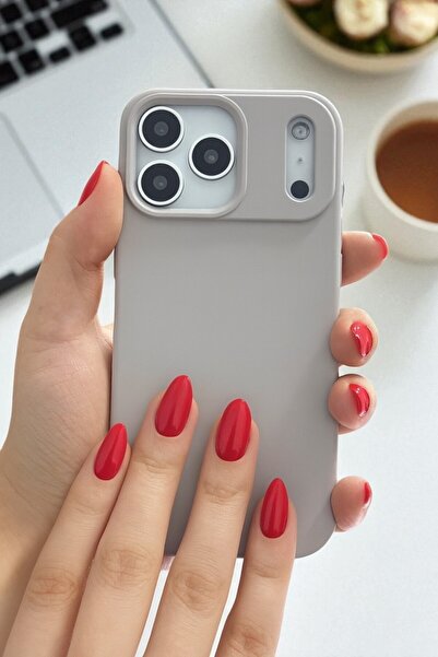 KVK PRİVACY Apple iPhone 17 Pro Max Uyumlu Taş Lansman Silikon Kılıf Darbe Em...