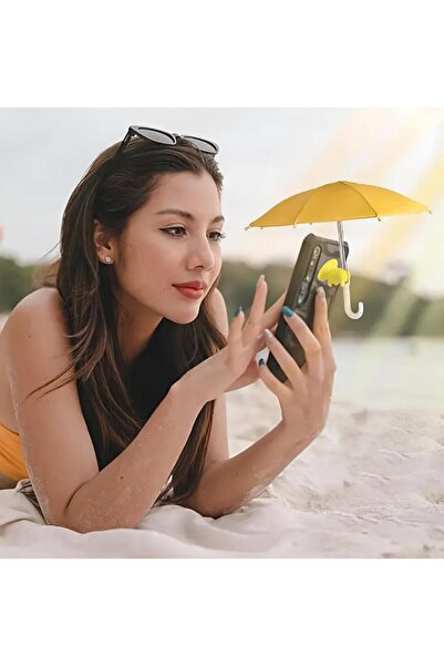 Haziran Accessory Sun Blocking Uv Protection Phone Umbrella with Suction Cup ...