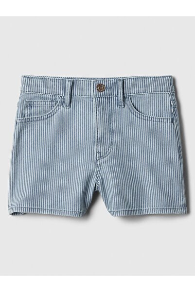 GAP Kız Çocuk Mavi Relaxed Denim Şort