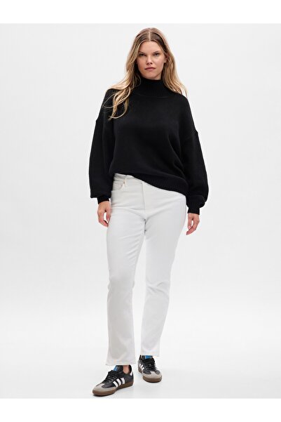 GAP Kadın Beyaz High Rise Vintage Slim Jean Pantolon