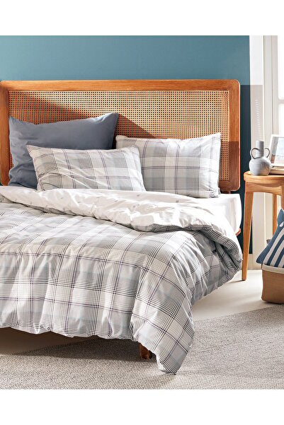 Madame Coco Fontaine Ranforce Bedrucktes Bettbezug-Set, 100 % Baumwolle, Einzelbett, Khaki