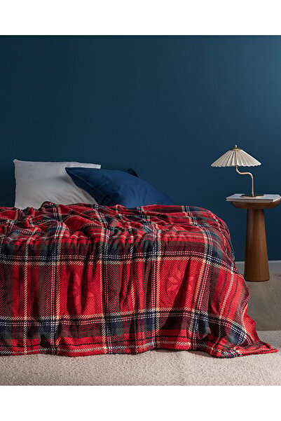 Madame Coco Delit Welsoft Bedruckte Einzeldecke - Rot