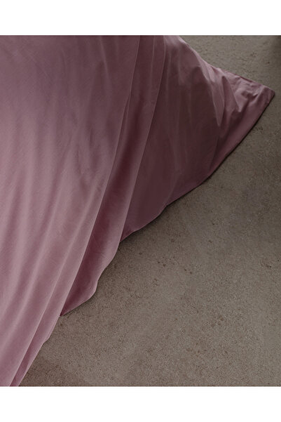 Madame Coco Manon Ranforce Bettbezug, 100 % Baumwolle, Kingsize, einfarbig, Altrosa