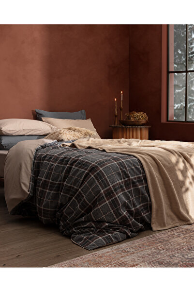 Madame Coco Genre Doppel-Bettbezug-Set - Beige