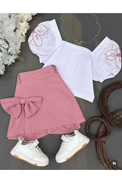 KOKOŞ BEBEK Cvjetni vez Sa detaljem rukava set | Dob 2/10