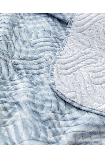 Madame Coco Bedruckte Tagesdecke Darcia, Kingsize, Blau