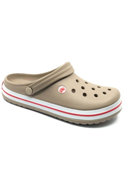 KOCAMANLAR Sabo Doctor and Nurse Slippers Orthopedic Unisex Slippers Beige