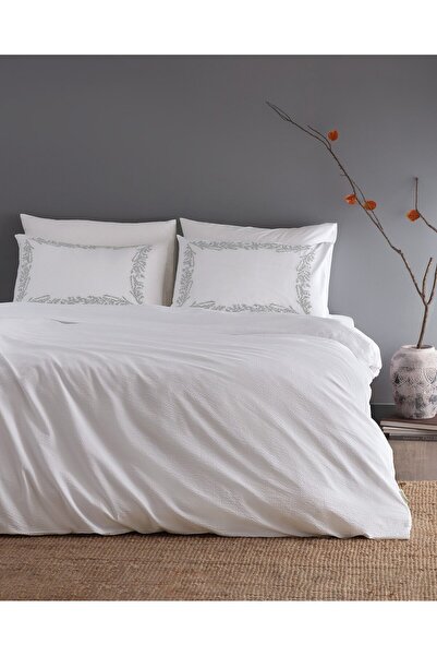 Madame Coco Linda Bettwäsche-Set für Einzelbett, 100 % Baumwolle, bestickt, w...