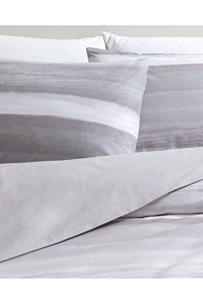 Madame Coco Noun Einzelbettbezug-Set aus Baumwolle mit Aufdruck - Grau