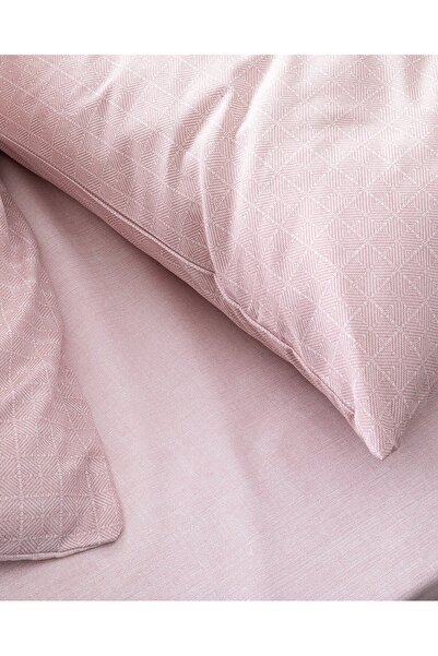 Madame Coco Odette Bettwäsche-Set, Kingsize, 100 % Baumwolle, Ranforce-Druck, Puder