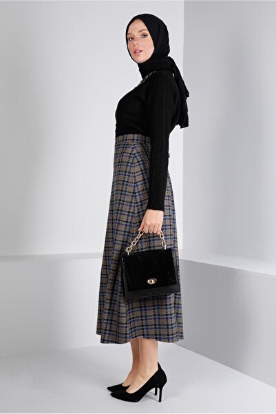 Alvina Pulover din tricotaje cu gât roscat cu model 43194