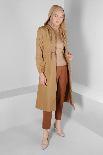 Alvina BELI BRAIDED HOODED TRENCH COAT 10675