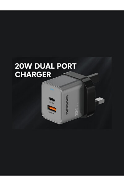 MOOGMAX Mooj Max Dual-Port PD+QC20W Fast Wall Charger