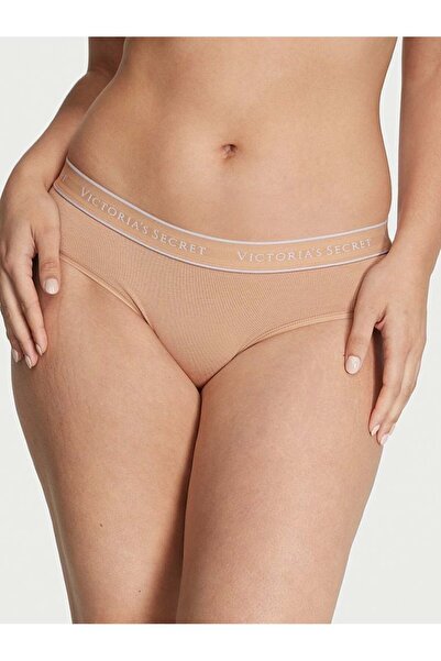 Victoria's Secret Chiloți din bumbac Hiphugger cu logo