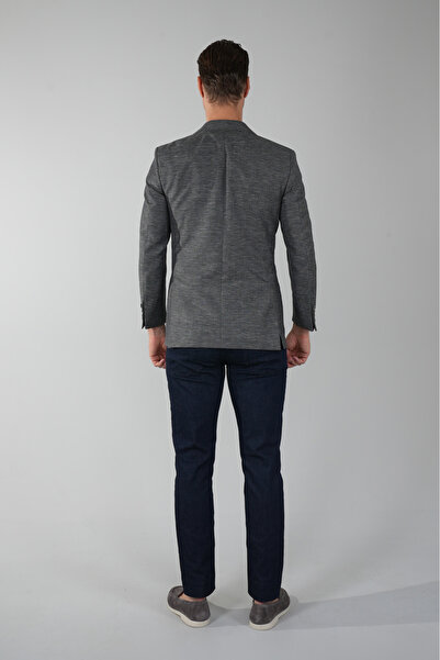 Bisse Erkek Platinum Regular Fit Torba Cep Yün Ceket Siyahh