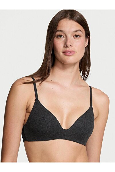 Victoria's Secret Hafif Dolgu Destekli Balensiz Mikro Fitilli Pamuklu Sütyen