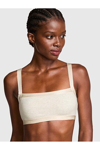 PINK Pamuklu Logolu Düz Yaka Bralet