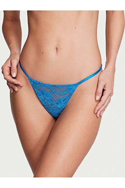 Victoria's Secret Işıltılı Askılı Dantelli V-String Külot