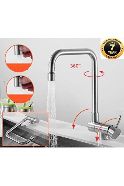 OEM Kitchen Window Front Folding Sink Faucet Matte Chrome Nickel Imported New 7 Years Warranty