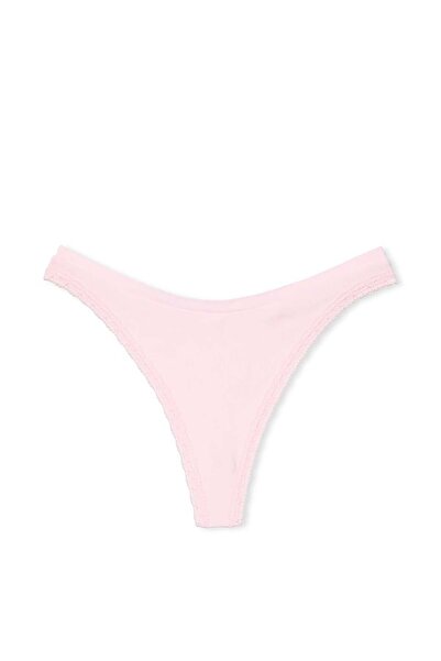 PINK Seamless Derin Bacak Kesim Tanga
