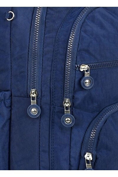 çantamgelsin Luxury Crinkle Fabric Σακίδιο πλάτης Γυμνασίου και Μαθητικού Σχολείου με δώρο μπρελόκ μαϊμού