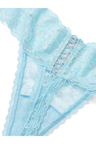 Victoria's Secret Işıltılı Dantelli Bağcıklı Tanga