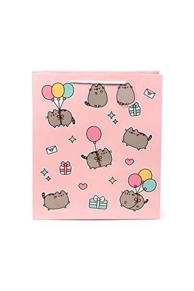 Pusheen Punga Cadou, Mare, Gift Bag, Design Pisica Cu Cadouri Si Baloane