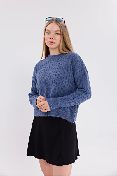 BLUSS Kadın Hardal Triko Kazak – Yeni Sezonun En Trend Rengi!