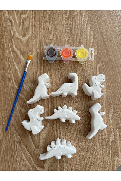 BalibeeCandle Çocuklar İçin Yaratıcı Taş Boyama Seti – 7 Adet Dinozor Figürü ...