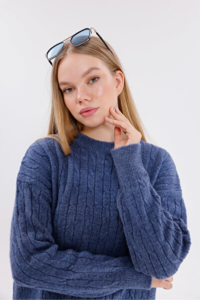 BLUSS Kadın Hardal Triko Kazak – Yeni Sezonun En Trend Rengi!