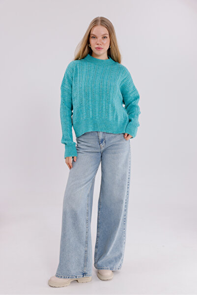 BLUSS Women's Mint Knit Sweater – the Hottest Color of the New Season!