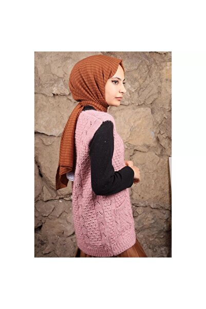 Çt Çeyizci Tekstil Dowry Vest, Buttoned Mother's Vest, Glitter Vest, Gift Vest, Bridal Glitter Vest with Pockets - Powder