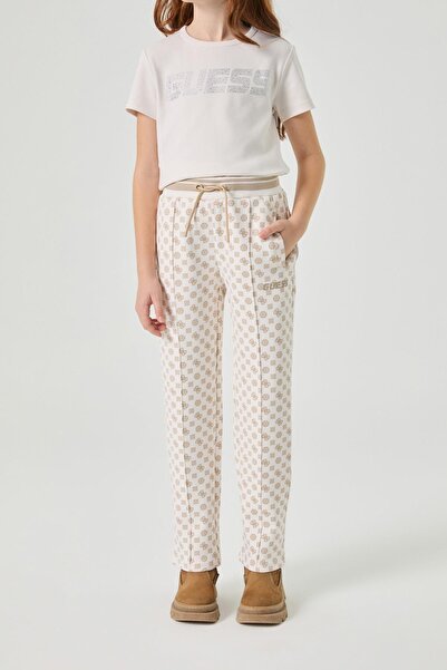 Guess BG Store Kız Çocuk Krem Eşofman Altı