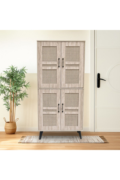 DEC20 2-door rectangular shoe cabinet with a modern design