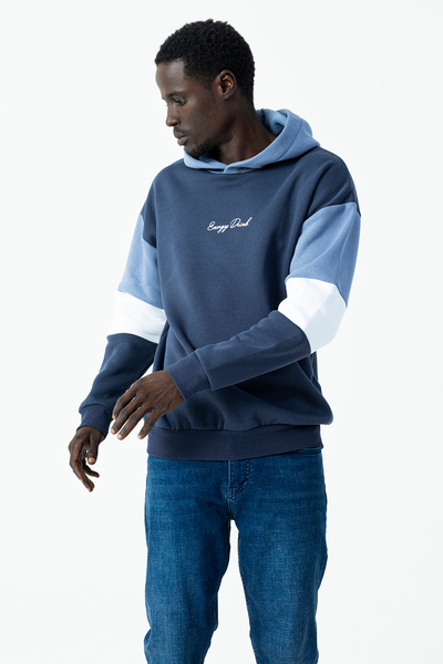 JB John Borners Мъжка качула с принт, 3-слойна, изгладена суитшърт, димно сив...