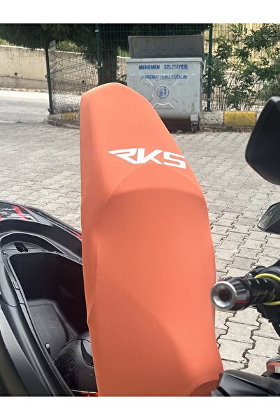 Utku Giyim SPONTİNİ FRECCİA NEWLİGHT UYUMLU RKS LOGOLU TURUNCU(KİREMİT) KOLTUK KILIFI(BEYAZ LOGO)