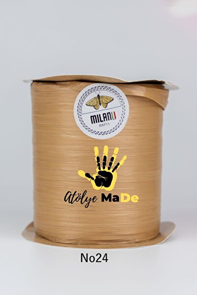 Atölye MaDe Milano Rafya 100gr Tek Bobın Renk Kodu No24 Sütlü Kahve