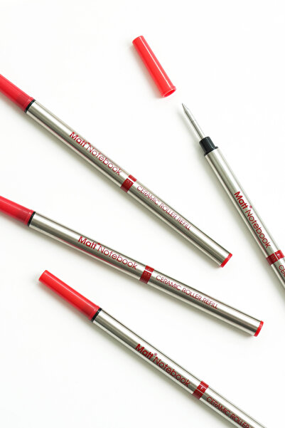 Matt Notebook 2'li Roller Kalem Refil Yedeği 0.5 mm Kırmızı R05