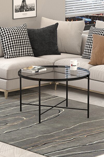 BETA AKSESUAR Viyana Orta Sehpa - Şeffaf Cam