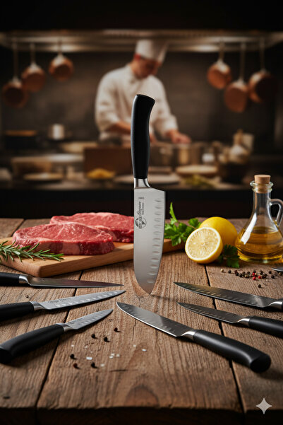 Cavit İnox Alman Kalitesinde Şef Bıçağı Santoku