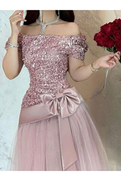 FAYD AL-JAWRI فستان سهره تول وكلفه مطرز