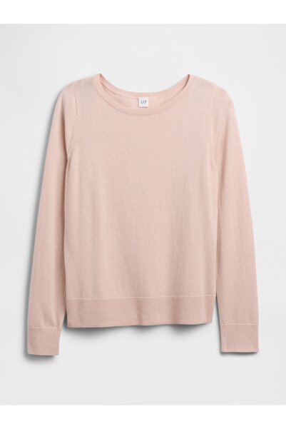 GAP Kadın Açık Pembe Relaxed Knit Sweatshirt