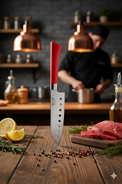 Cavit İnox Santoku Şef Bıçağı Paslanmaz Çelik