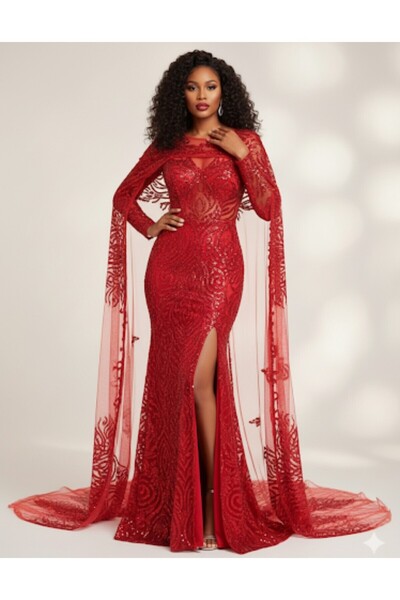 ARDSU Sequin Embroidered Tulle Fabric Tulle Sequin and Bead Stone Fabric for Special Design 1Mtx1,5Mt