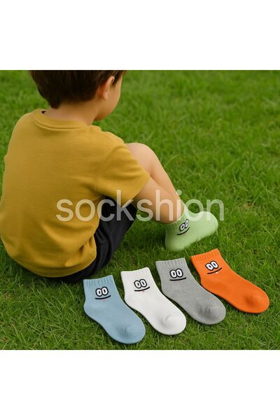 SOCKSHION 5 чифта комплект детски чорапи с изражение на лицето