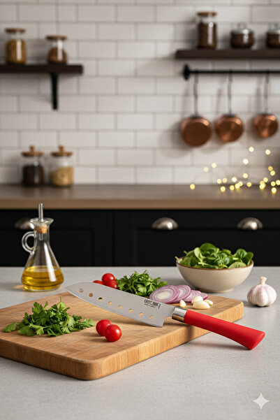 Cavit İnox Şef Bıçağı Santoku Asya Model