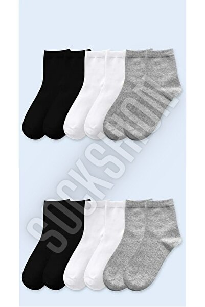 SOCKSHION Cotton Plain Classic gyerekzokni - 12 pár